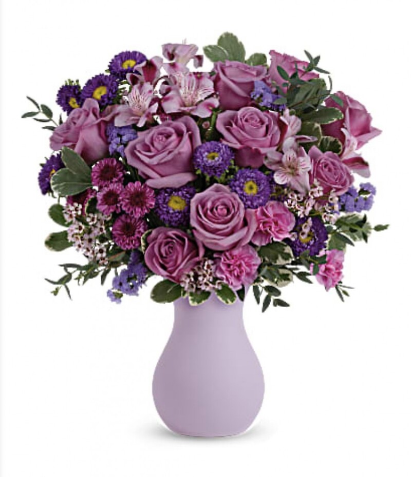 GF Purple Embrace Bouquet arranged by a florist in Pleasantville, NJ