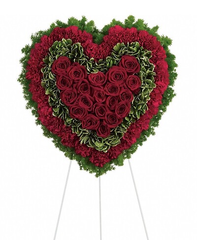 Garden of Love Red Solid Heart